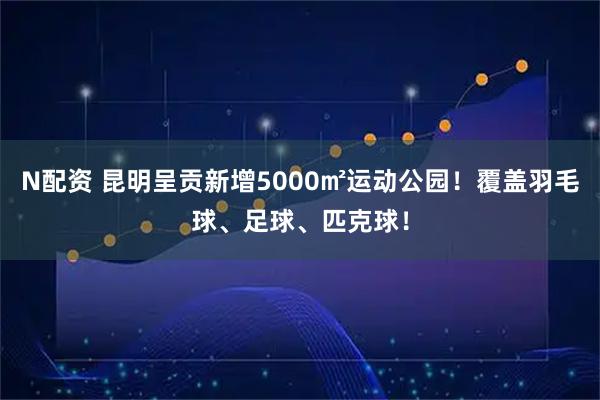 N配资 昆明呈贡新增5000㎡运动公园!覆盖羽毛球、足球、匹克球!