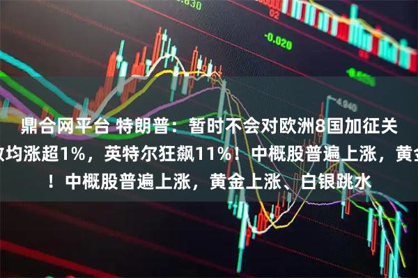 鼎合网平台 特朗普：暂时不会对欧洲8国加征关税！美股三大指数均涨超1%，英特尔狂飙11%！中概股普遍上涨，黄金上涨、白银跳水